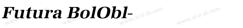 Futura BolObl字体转换